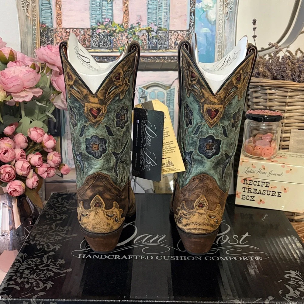 NWT!✨Dan Post Vintage Blue Bird Boots Women’s Size 10! - Picture 7 of 16